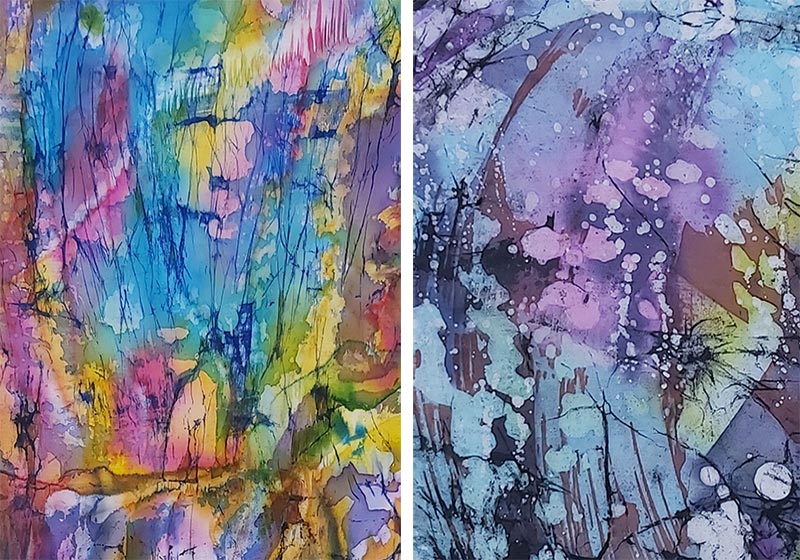 Slikanje na svili u tehnici batik
